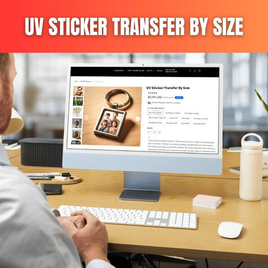 UV Sticker Transfer By Size