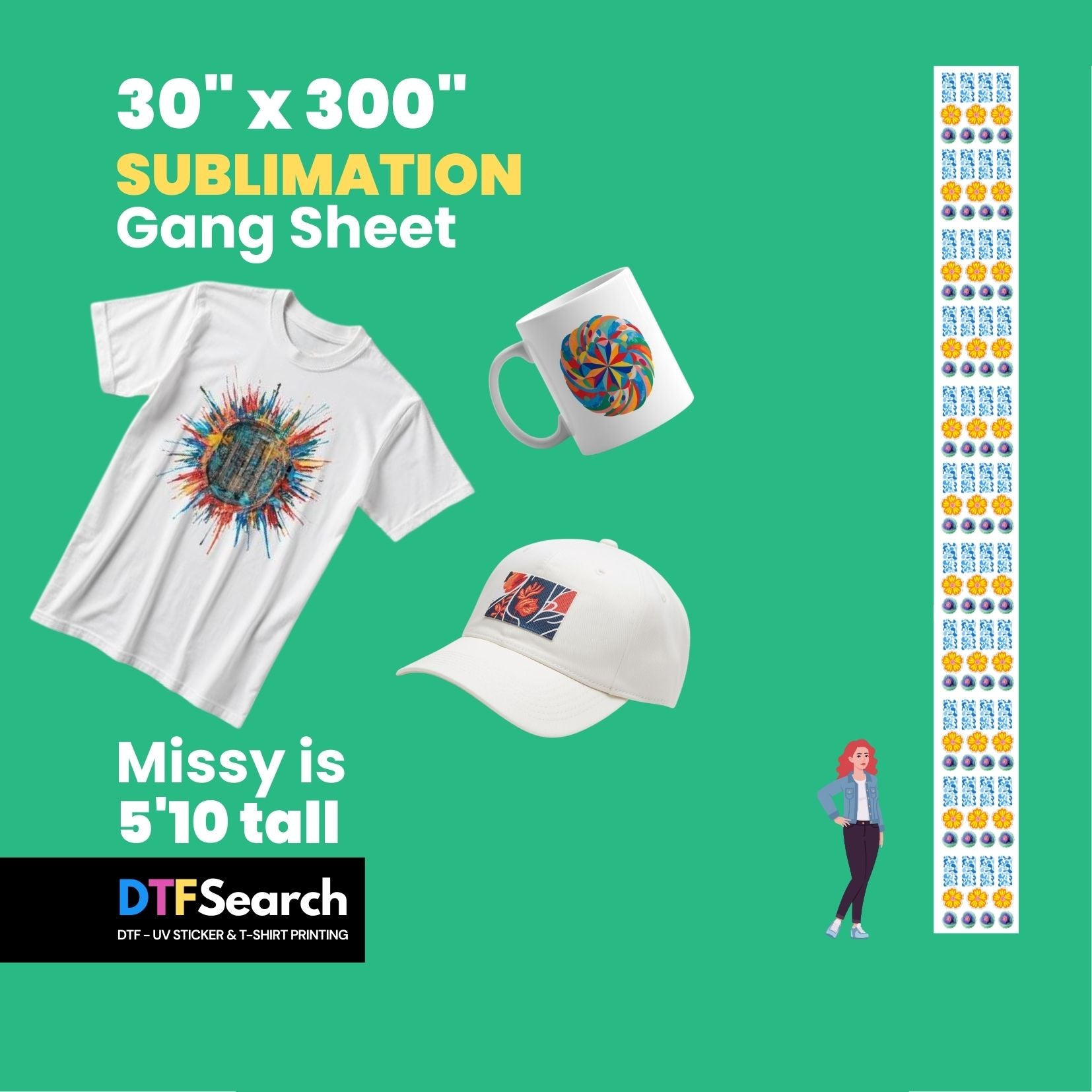 Gang Sheet Upload 30inch (Sublimation)