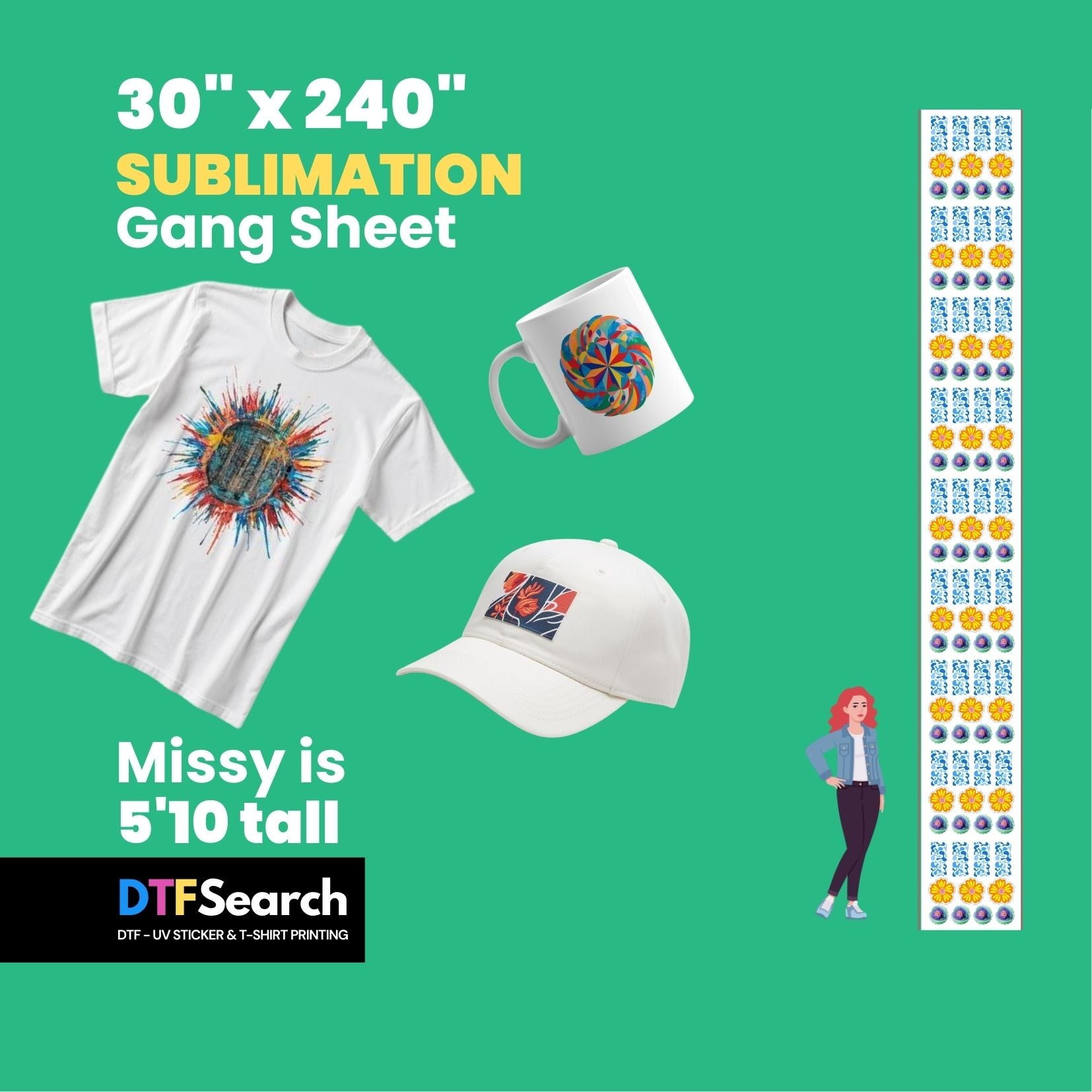 Gang Sheet Upload 30inch (Sublimation)