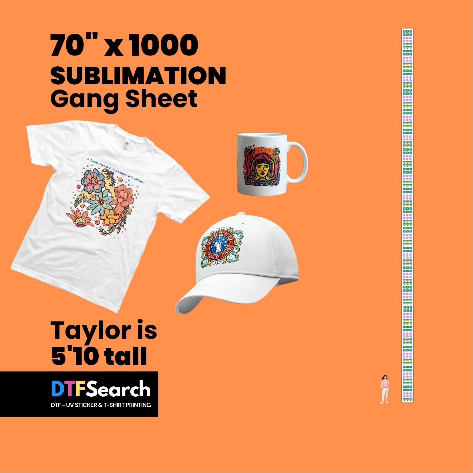 Gang Sheet Upload 70inch (Sublimation)