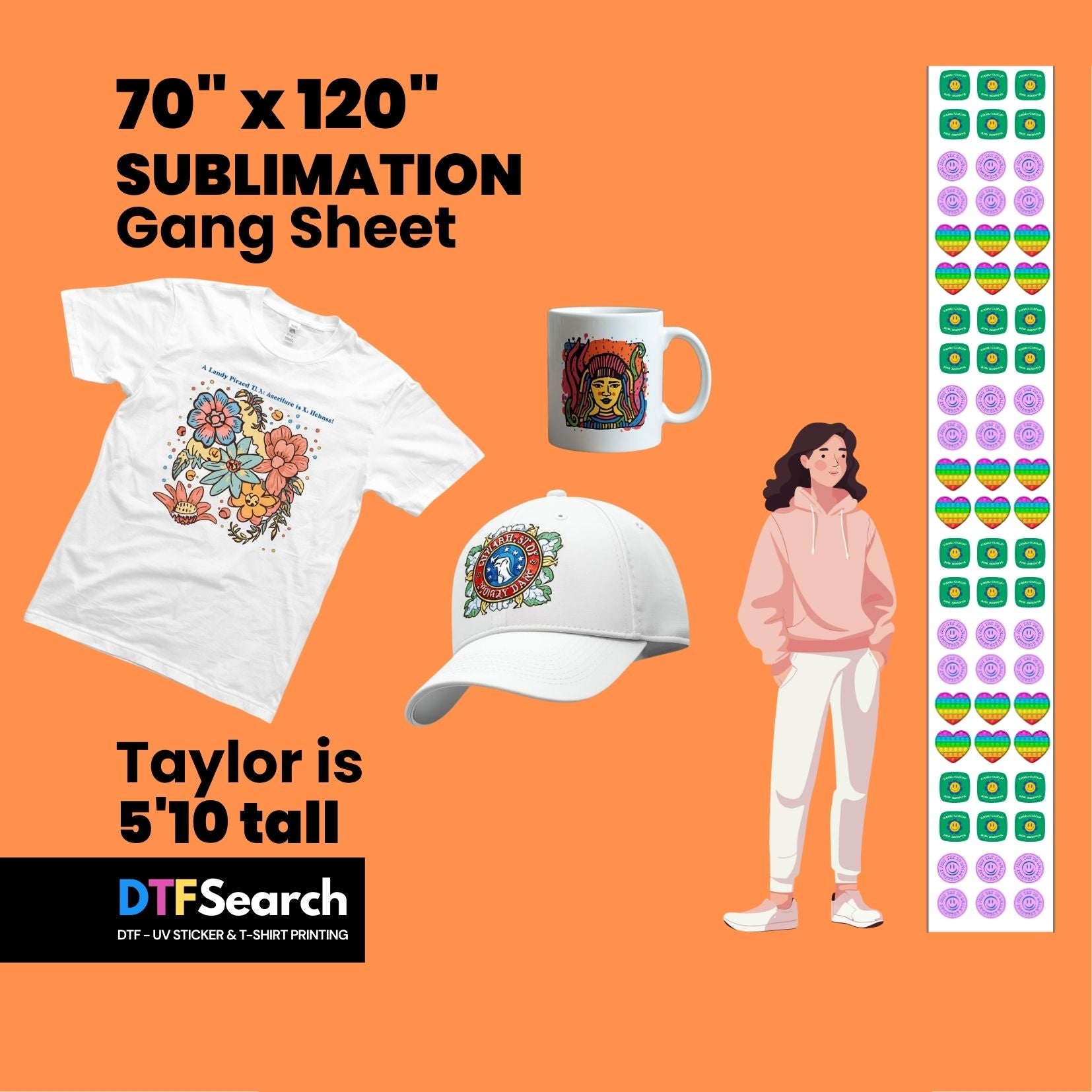 Gang Sheet Upload 70inch (Sublimation)