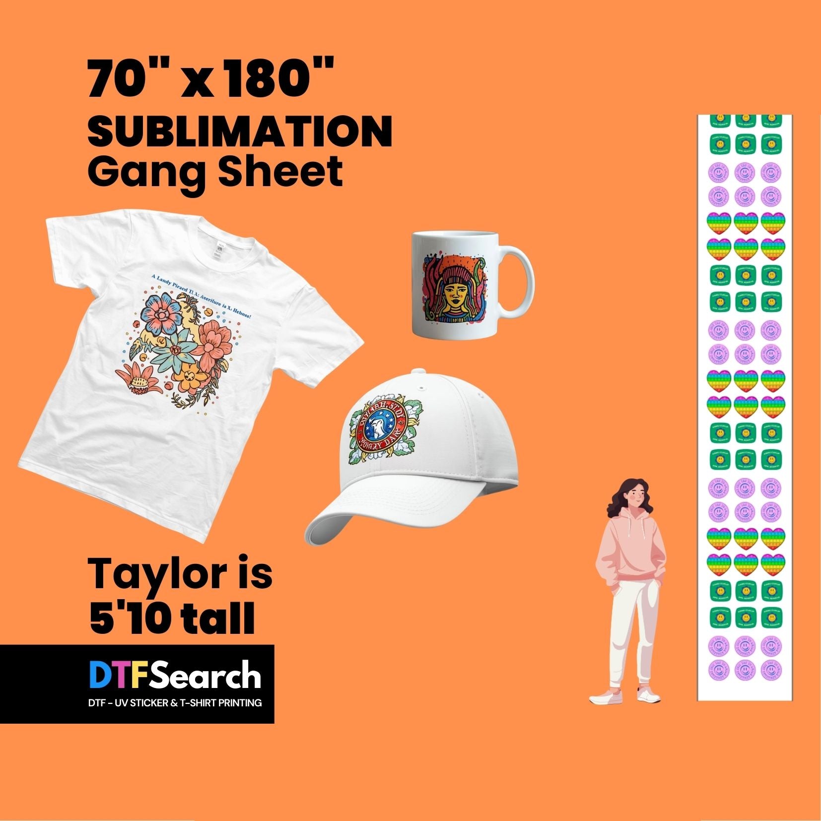 Gang Sheet Upload 70inch (Sublimation)
