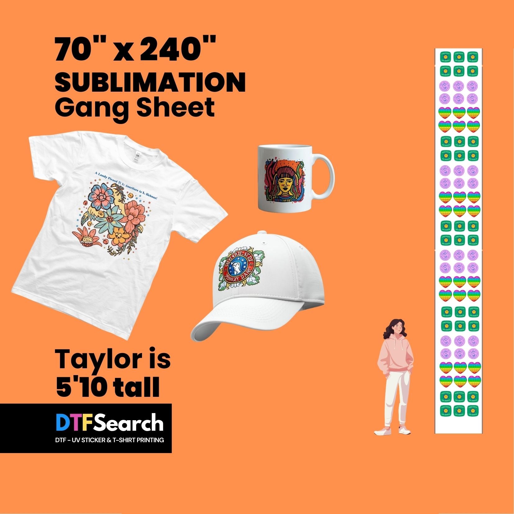 Gang Sheet Upload 70inch (Sublimation)