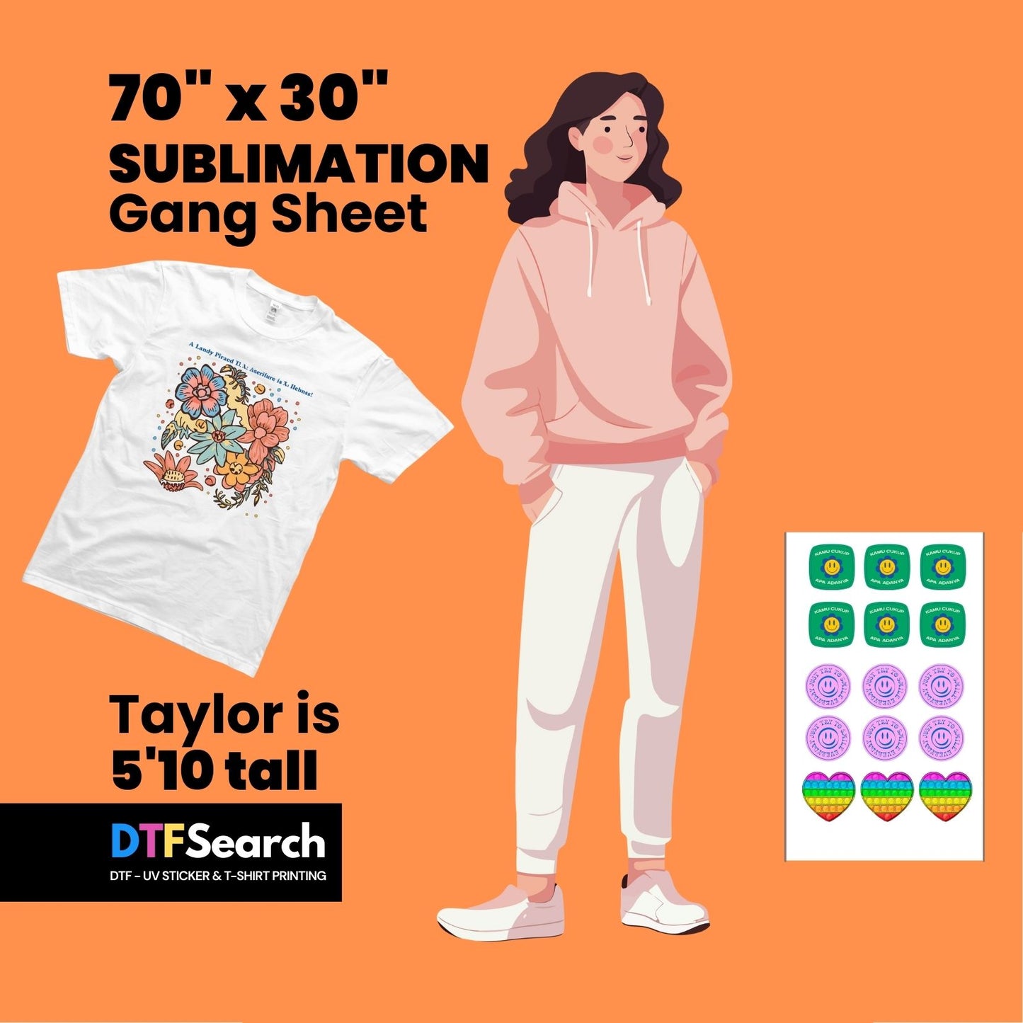 Gang Sheet Builder 70inch (Sublimation)