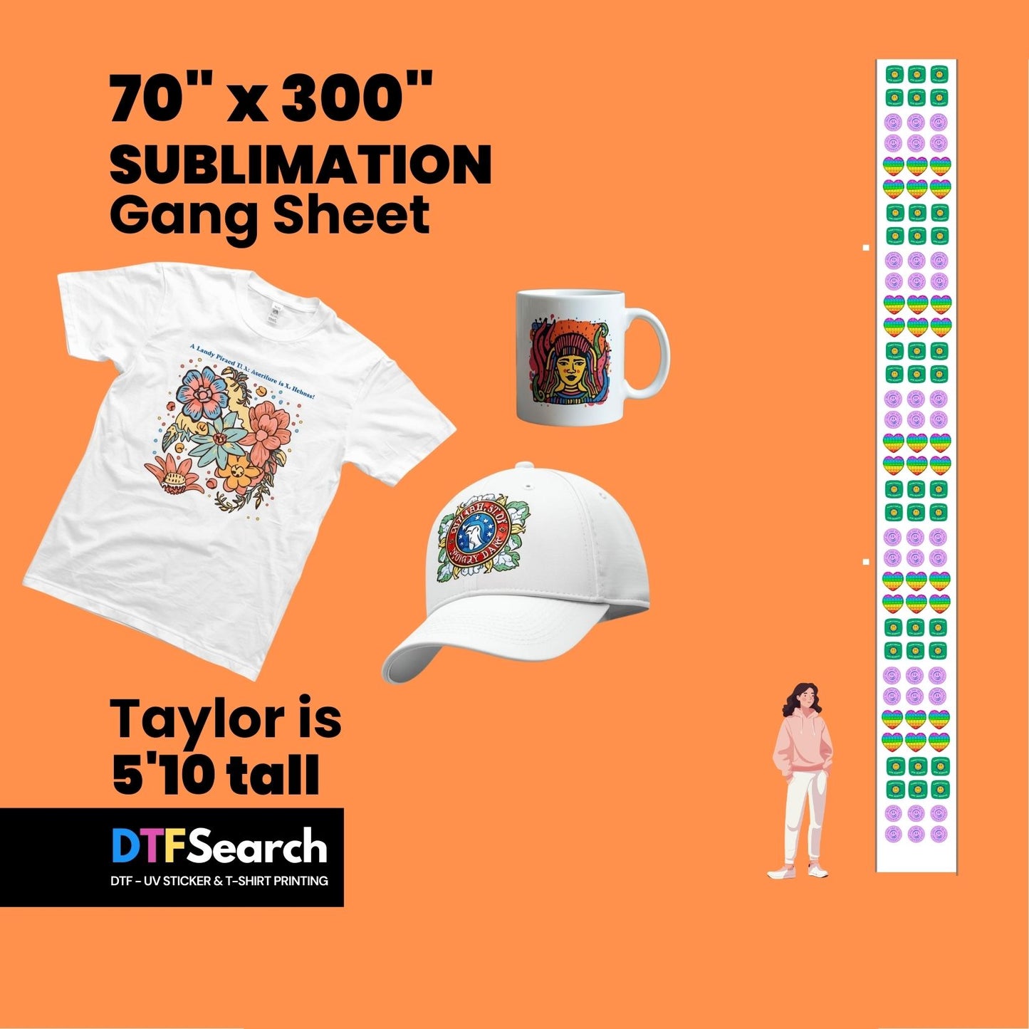 Gang Sheet Builder 70inch (Sublimation)
