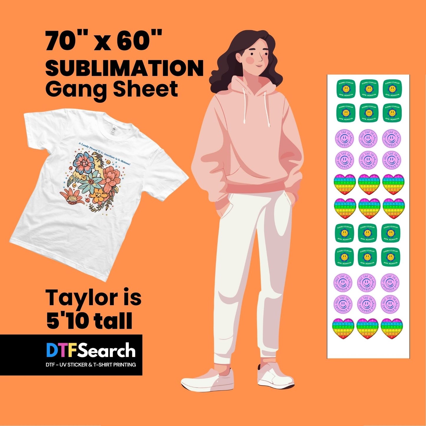 Gang Sheet Builder 70inch (Sublimation)